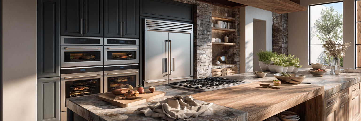 uxury indoor outdoor kitchen island built in appliances modern kitchen design premium home upgrades