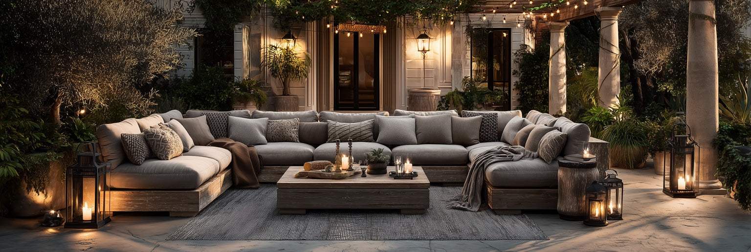 luxury outdoor sectional seating modern patio lounge furniture premium outdoor sofas sectional architectural outdoor living