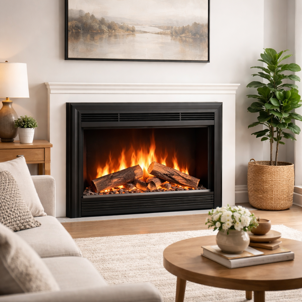 HearthLuxe EmberView Electric Fireplace Insert